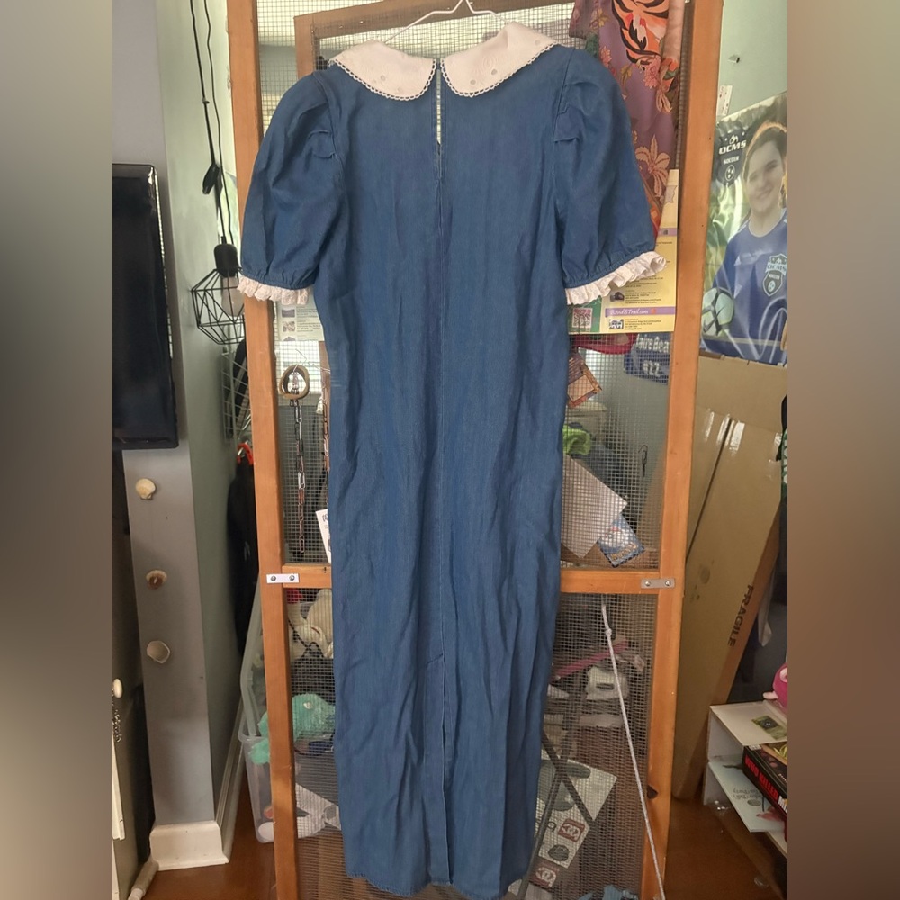 Porridge/Anthropologie Blue Denim Dress - Picture 3 of 4
